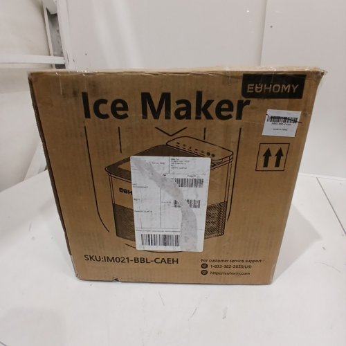 EUHOMY SELF-CLEANING BULLET COUNTERTOP PORTABLE ICE MAKER WITH ICE SCOOP - MAKES 27LB PER DAY - BLACK (MODEL: IM021-BBL-CAEH) image 5