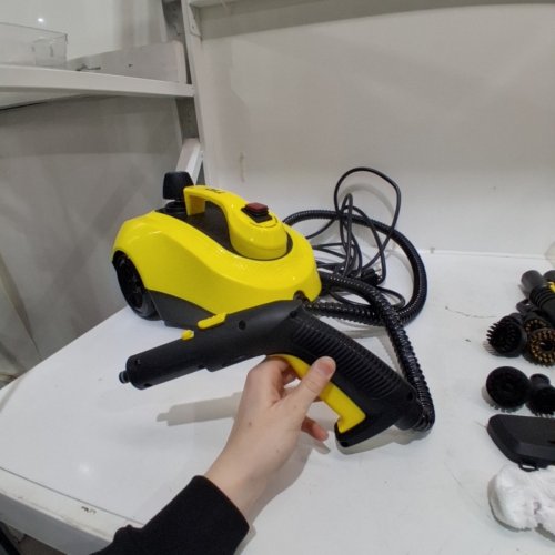 TVD MULTI-PURPOSE PROFESSIONAL HOUSEHOLD HIGH PRESSURE AND TEMPERATURE STEAM CLEANER WITH ACCESSORIES - 110V-120V - 320°F MAX - 52OZ MAX - YELLOW/BLACK (MODEL: SW608-A) image 3