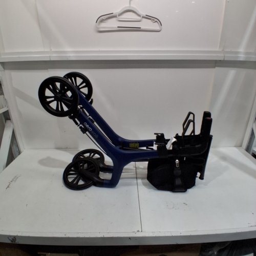 DRIVE MEDICAL AEROWALK ULTRA-LITE ROLLATOR FOLDABLE ROLLATOR WALKER - 350 LBS MAX - BLUE/BLACK (MODEL:10277BL) image 2