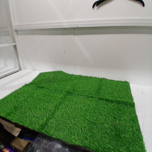 ARTIFICIAL GRASS RUG, FAKE GRASS TURF MAT - 30" X 40" - GREEN image 2