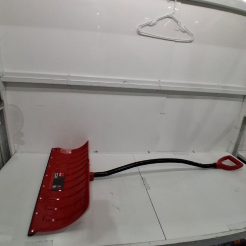 GARANT - YUKON ERGONOMIC EXTRA-LARGE CURVED SNOW PUSHER BLADE - 56" - BLACK / RED image 3