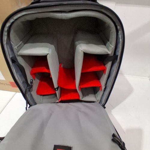 NEEWER CONVERTIBLE WATREPROOF ROLLING CAMERA TROLLEY BAG/BACKPACK WITH TELESCOPIC HANDLE - BLACK/RED image 5
