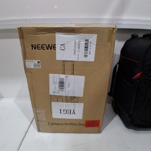 NEEWER CONVERTIBLE WATREPROOF ROLLING CAMERA TROLLEY BAG/BACKPACK WITH TELESCOPIC HANDLE - BLACK/RED image 8