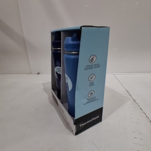 2pk THERMOFLASK INSULATED BOTTLES - 24 OZ EACH - BLUE (ITEM: 2730866) image 3