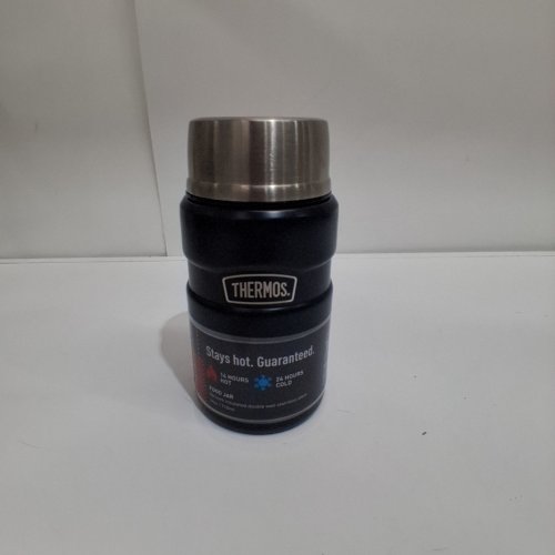 THERMOS FOOD JAR - 14 HOURS HOT/ 24 HOURS COLD - BEATS THE LEAK - 24OZ/ 710ML - BLACK BLUE image 3