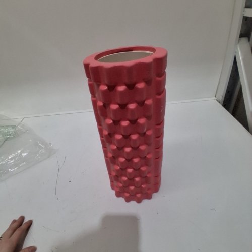 TEXTURED DEEP TISSUE FOAM ROLLER -13" - PINK image 3