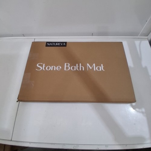 NATUREVA HOME SUPER ABSORBENT STONE NON SLIP BATH MAT-23.6" X 15.4"- FLOW CHALK-(MODEL:STONEMAT-SMALL) image 3