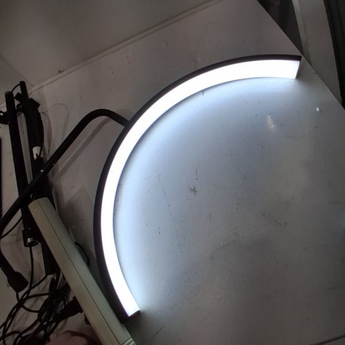 BEAUTY LASH LIGHT LED HALF MOON LIGHT - 18" LIGHT 3200K-6500K - BLACK image 2