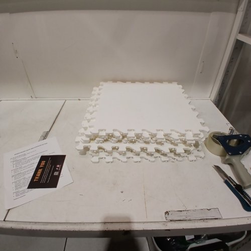 10PK POTENT HOCKEY SYNTHETIC ICE TILES - 18" X 18" - WHITE image 2