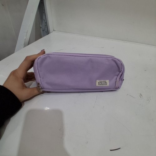 ZIPPERED PENCIL CASE/POUCH - LAVENDER image 2