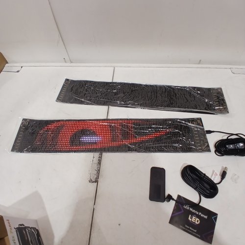 TIMELUX LED MATRIX PANEL, FLEXIBLE LED SCREEN, BLUETOOTH APP CONTROL, BLACK - (MODEL: JTPD-03-001) image 2