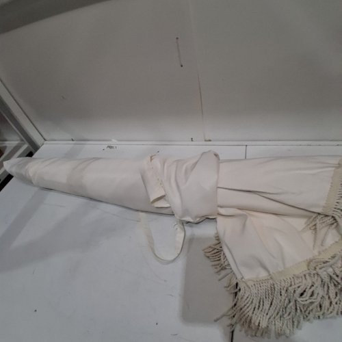 SEAZUL TASSEL BEACH UMBRELLA - 6.5FT - BEIGE (MODEL: DC-BU-068-BEIGE) image 3