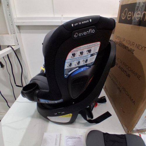 KID'S EVENFLO REVOLVE360 SLIM 2-IN-1 ROTATIONAL CAR SEAT WITH SENSORSAFE - OBSIDIAN/BLACK (MODEL: CS260112450C) image 4