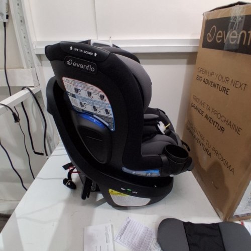 KID'S EVENFLO REVOLVE360 SLIM 2-IN-1 ROTATIONAL CAR SEAT WITH SENSORSAFE - OBSIDIAN/BLACK (MODEL: CS260112450C) image 6