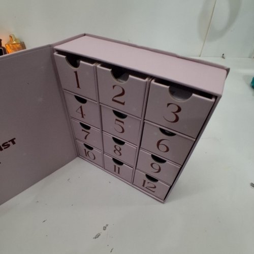 12PC EVRY JEWELS 12-DRAWER ADVENT CALENDAR BOX WITH MYSTERY JEWELRY image 3
