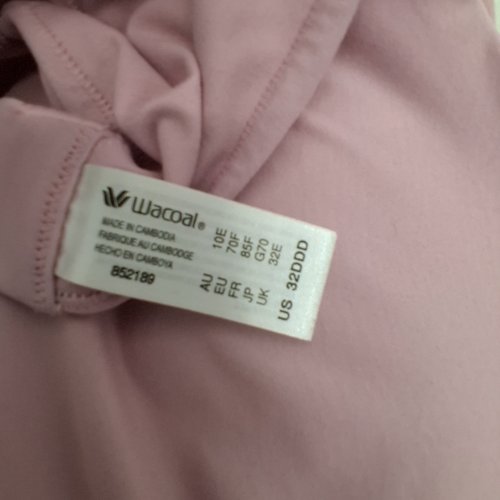 WOMEN'S WACOAL PERFECT LIGHTLY PADDED WIRE-FREE MID COVERAGE T-SHIRT BRA - 32DDD - PINK (STYLE: 852189) image 2