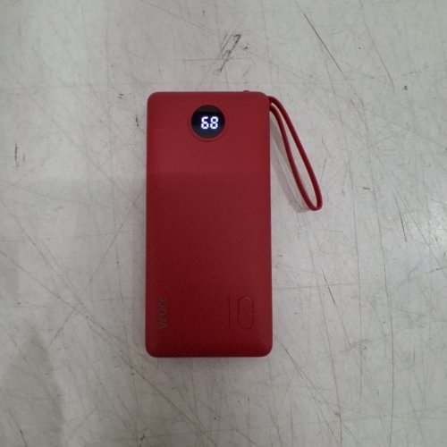 VRURC ULTRA-SLIM PORTABLE CHARGER WITH BUILT-IN CABLES AND LED DISPLAY - USB-C, LIGHTNING, USB-A, AND MICRO USB - 10000MAH - VIVA MAGENTA (MODEL: T1116) image 2