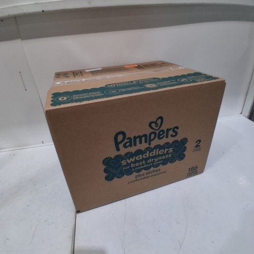 186PK PAMPERS SWADDLERS DISPOSABLE DIAPERS - SIZE 2 image 3