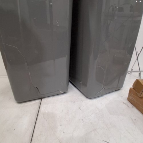 2PC VEVOR PULL OUT TRASH CANS - 27 QT - GRAY (MODEL: CH-LS27L02) image 4