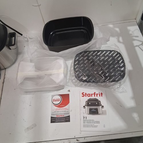 STARFRIT 7-IN-1 INDOOR AIR FRYER F\GRILL - BLACK/SILVER (MODEL: 024616-001-0000) image 4