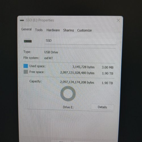 GUSMUBA EXTERNAL HARD DRIVE - 2TB - USB 3.0 - SILVER image 2
