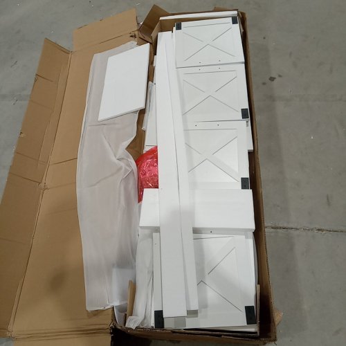 HZUANERI 2 TIER SHOE STORAGE BENCH WITH PADDED SEAT CUSHION - 14" X 59" X 19" - WHITE (MODEL: SB31503CY) image 3