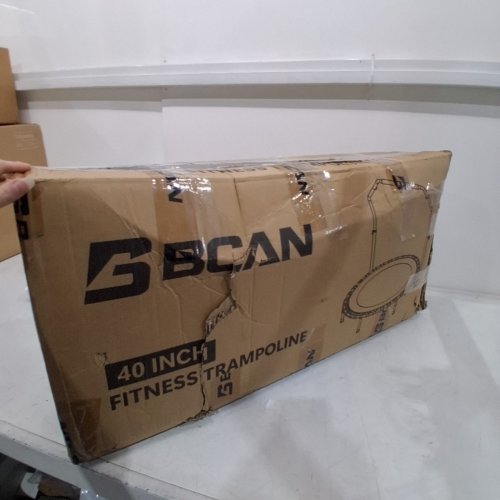 BCAN FOLDING MINI TRAMPOLINE WITH HANDLE BAR - 40" - GREEN (MODEL: TX-6232CU) image 4
