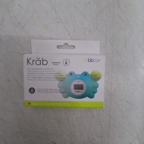 BBLUV KRAB WATER THERMOMETER AND BATH TOY - GREEN/BLUE image 4