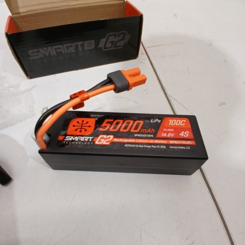 SPEKTRUM SMART G2 HARDCASE LIPO BATTERY: IC5 - 14.8V 5000MAH 4S 100C (MODEL: SPMX54S100H5) image 3