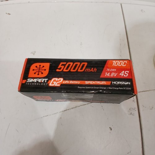 SPEKTRUM SMART G2 HARDCASE LIPO BATTERY: IC5 - 14.8V 5000MAH 4S 100C (MODEL: SPMX54S100H5) image 4