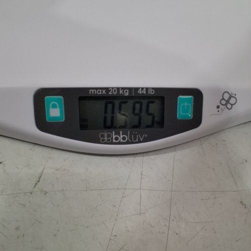 BBLÜV - KILÖ - SMART AND PRECISE DIGITAL BABY SCALE FOR INFANTS AND TODDLERS UP TO 44 LBS - WHITE (MODEL: B0125) image 2