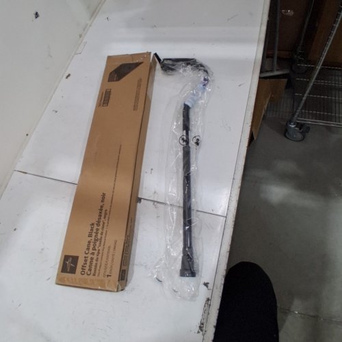MEDLINE ALUMINUM OFFSET CANE - 29" TO 38" - 300 LBS - BLACK (MODEL: MDS86440BKH) image 2