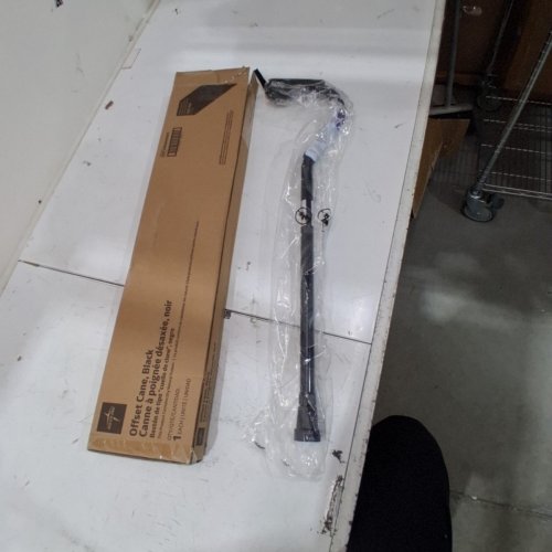 MEDLINE ALUMINUM OFFSET CANE - 29" TO 38" - 300 LBS - BLACK (MODEL: MDS86440BKH) image 3