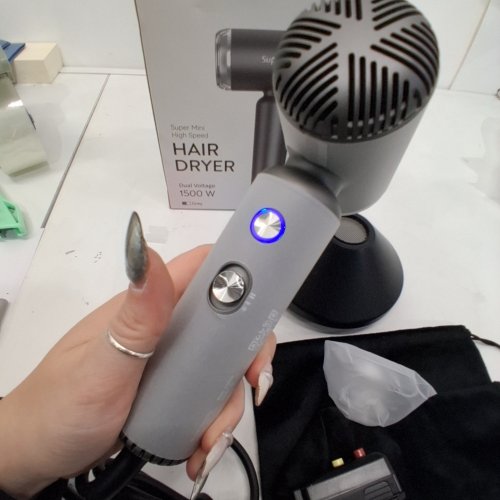 SUPGALIY SUPER MINI HIGH SPEED HAIR DRYER - 1500W - BLACK - (MODEL: H5) image 2