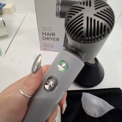 SUPGALIY SUPER MINI HIGH SPEED HAIR DRYER - 1500W - BLACK - (MODEL: H5) image 3