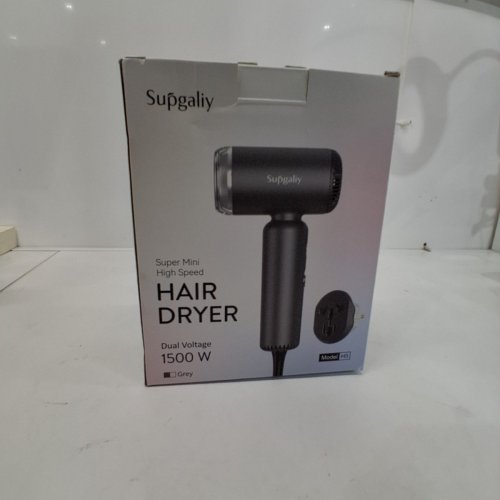 SUPGALIY SUPER MINI HIGH SPEED HAIR DRYER - 1500W - BLACK - (MODEL: H5) image 6