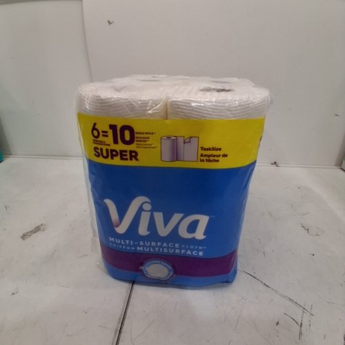 6PK VIVA MULTI-SURFACE CLOTH PAPER TOWELS, 6 SUPER ROLLS = 10 SINGLE ROLLS, 81 PAPER TOWELS PER ROLL image 4