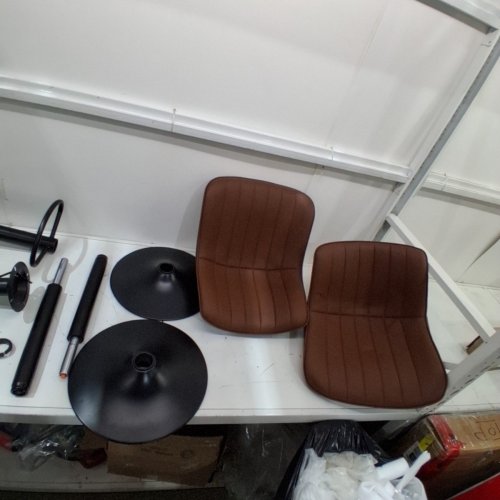 2PK NALUPATIO ADJUSTABLE BAR STOOLS - BROWN image 6