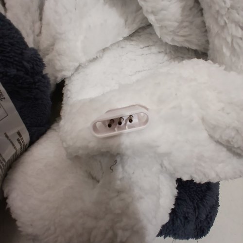 ELECTRIC HEATED BLANKET - 72" X 84" - 120V, 135W - NAVY AND WHITE (MODEL: YZH-7284B) image 4