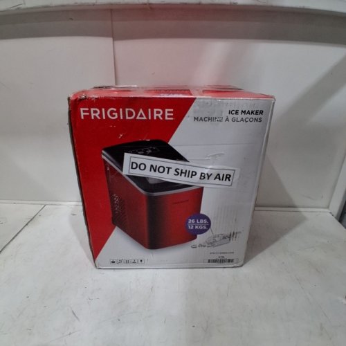 FRIGIDAIRE 26LBS ICE MAKER - STAINLESS RED - (EFIC117-SSRED-COM) image 5