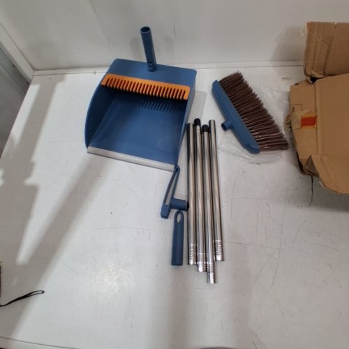 2PC BROOM AND DUSTPAN SET - BLUE/ORANGE image 3