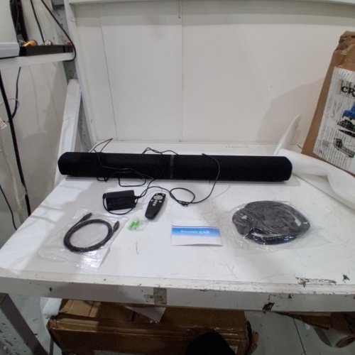 DUAL CHANNEL TV SOUNDBARS WITH REMOTE, BLUETOOTH, AND VERTICAL STANDS - 100W - BLACK (MODEL: SD01) image 3