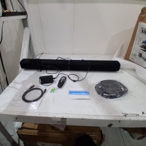 DUAL CHANNEL TV SOUNDBARS WITH REMOTE, BLUETOOTH, AND VERTICAL STANDS - 100W - BLACK (MODEL: SD01) image 4