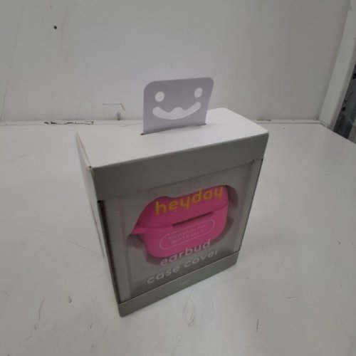 HEYDAY SILICONE EARBUD CASE COVER WITH CARABINER CLIP FOR AIRPODS PRO (GEN 1 AND 2) - NEON PINK image 2