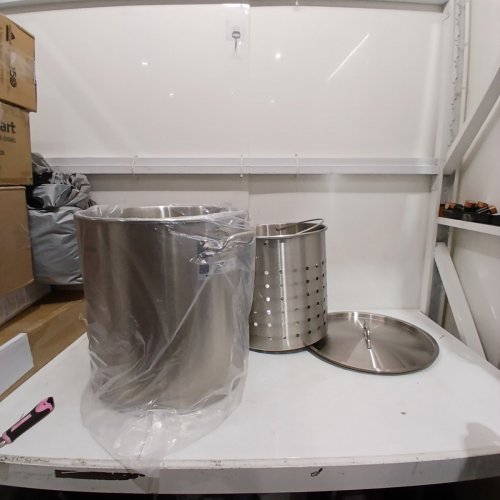 STAINLESS STEEL COMMERCIAL STOCKPOT - 64QT - STEEL - (MODEL: SP64QT404506S) image 2