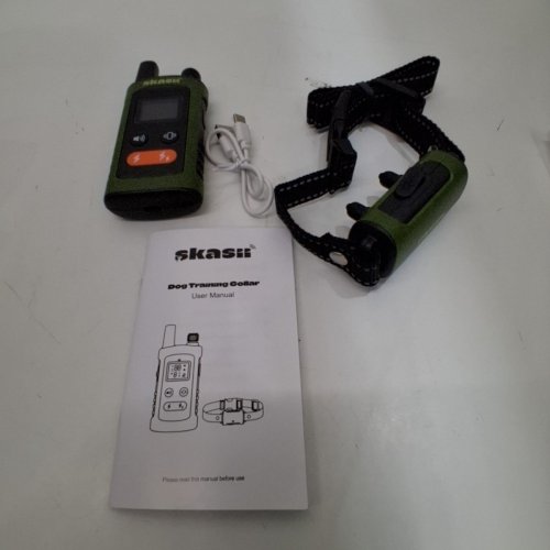 SKASII DOG TRAINING COLLAR FOR ALL DOGS - GREEN AND BLACK (MODEL: AD-D02) image 3