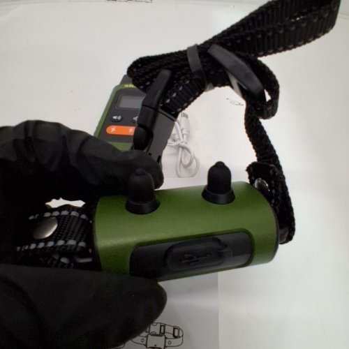 SKASII DOG TRAINING COLLAR FOR ALL DOGS - GREEN AND BLACK (MODEL: AD-D02) image 4