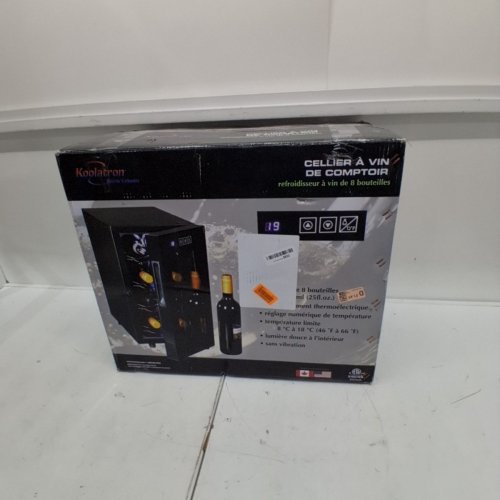 KOOLATRON COUNTERTOP 8-BOTTLE WINE COOLER - BLACK - (MODEL: WC08-F) image 5