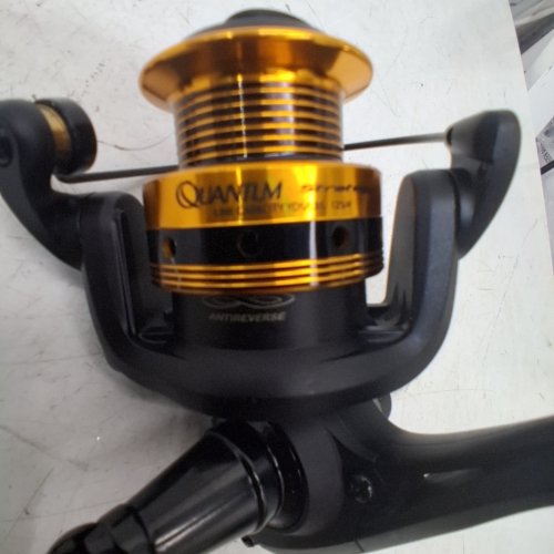 QUANTUM STRATEGY 10 LIGHTWEIGHT ANTI-REVERSE CLUTCH SPIN REEL - 5:2:1 - GOLD/BLACK (MODEL: ZEB-SR10B 3905812) image 2
