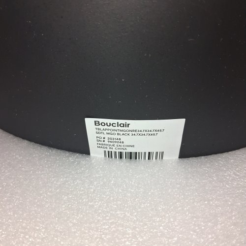 BOUCLAIR PEDESTAL SIDE TABLE - 34.7" X 34.7" X 45.7" - BLACK image 2